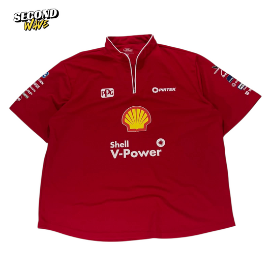 RED SHELL V-POWER RACING POLO SHIRT (XL)