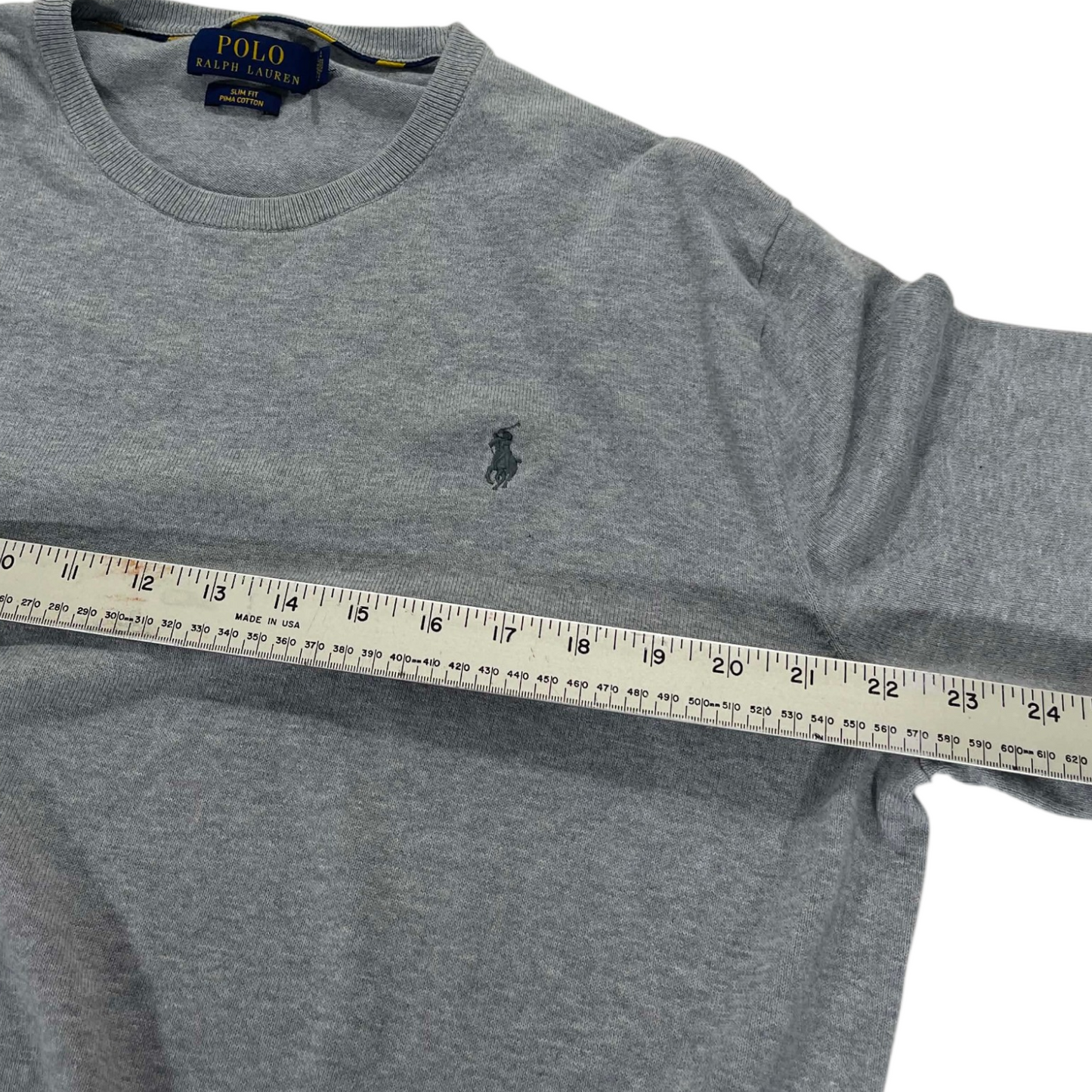 POLO RALPH LAUREN GRAY SWEATER (L)