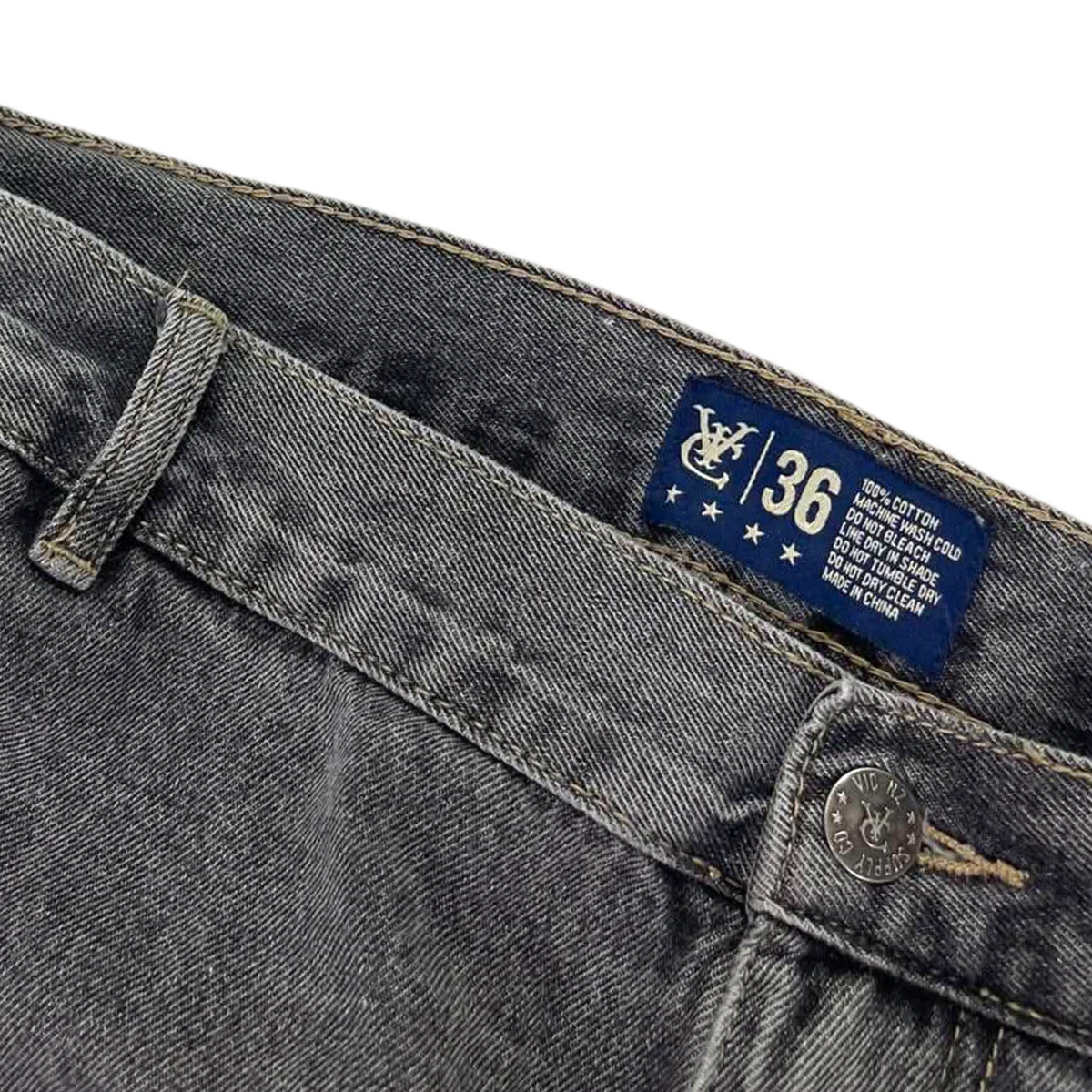 Y2K GRAY DENIM SHORTS (40)