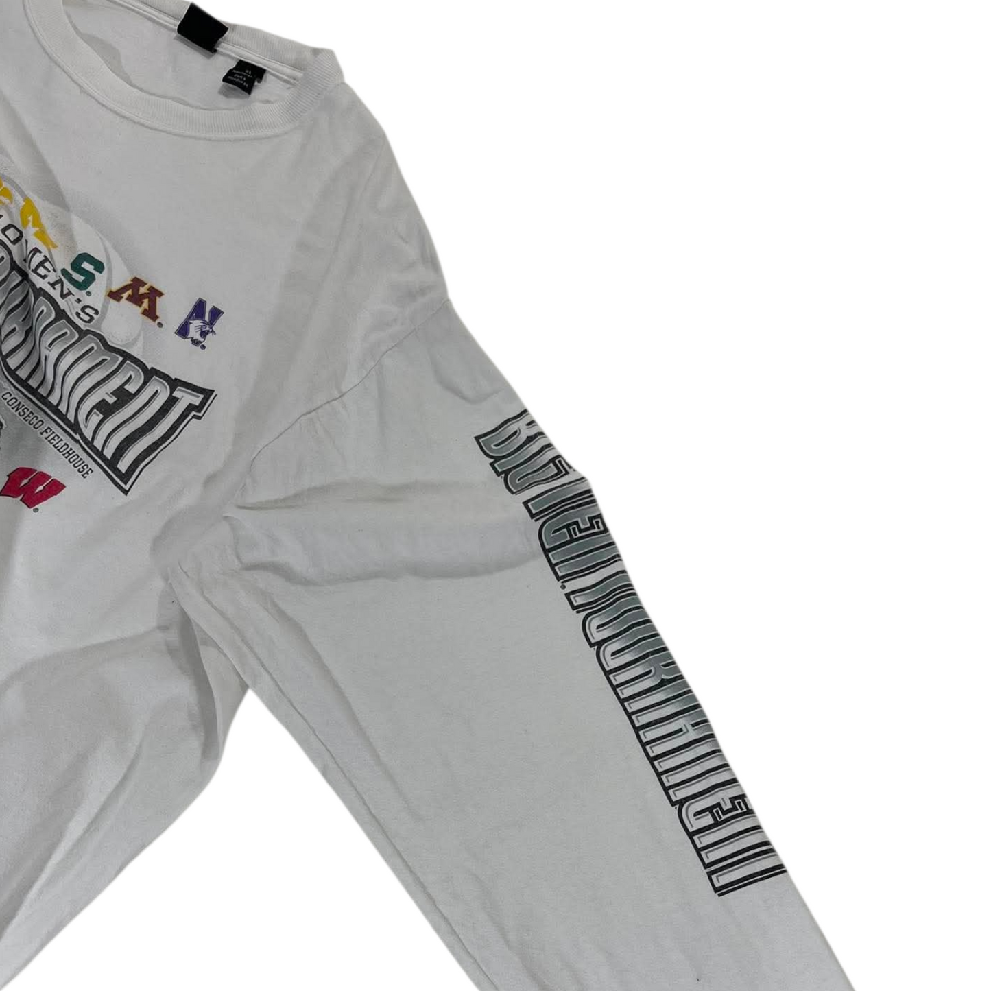 2010 BIG TEN TOURNAMENT WHITE LONG SLEEVE SHIRT (XL)