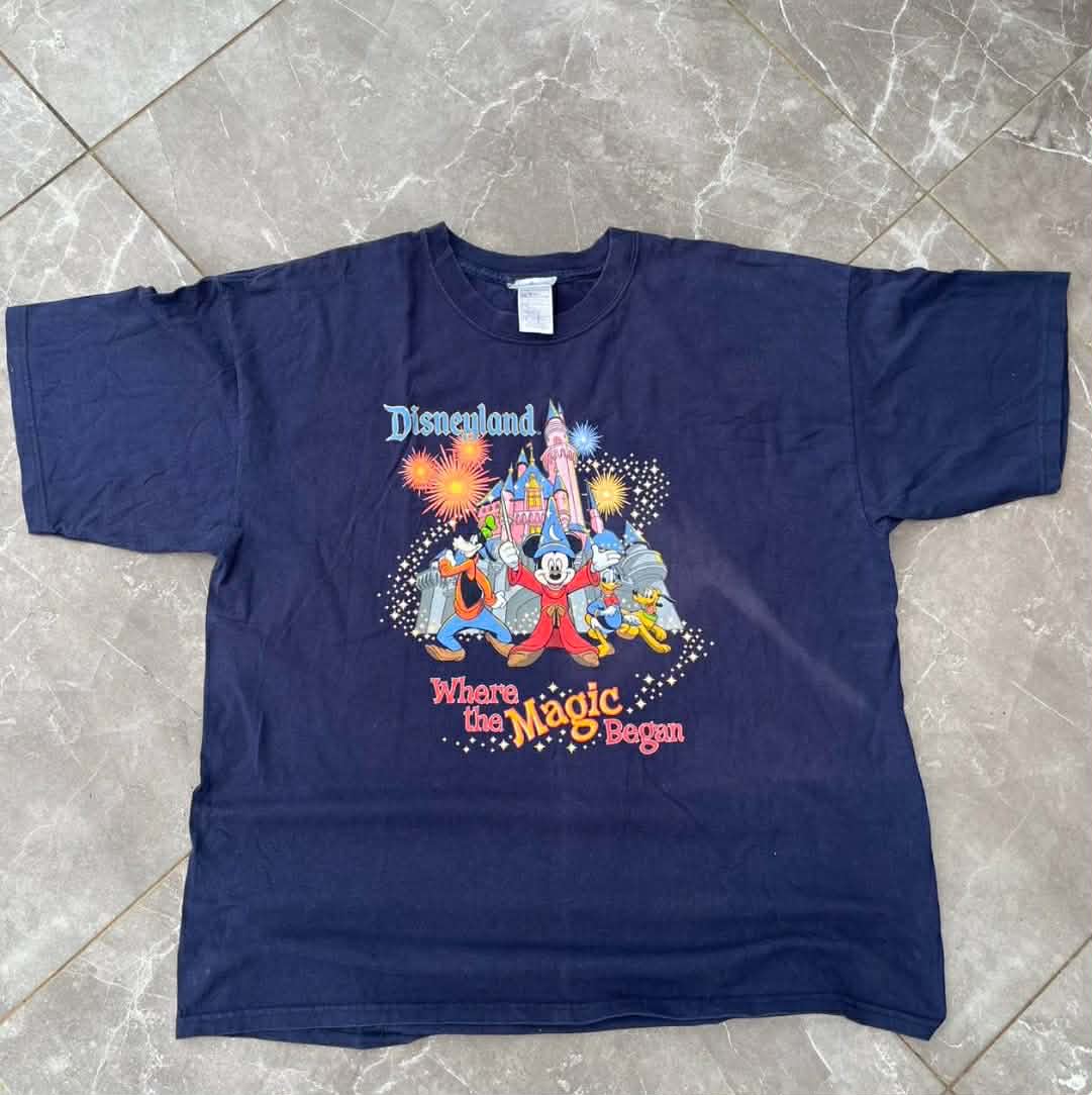 DISNEYLAND NAVY BLUE TEE WITH COLORFUL GRAPHIC (XXL)