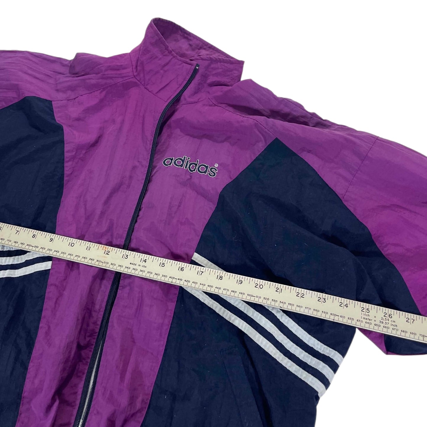 VINTAGE ADIDAS PURPLE WINDBREAKER (L)