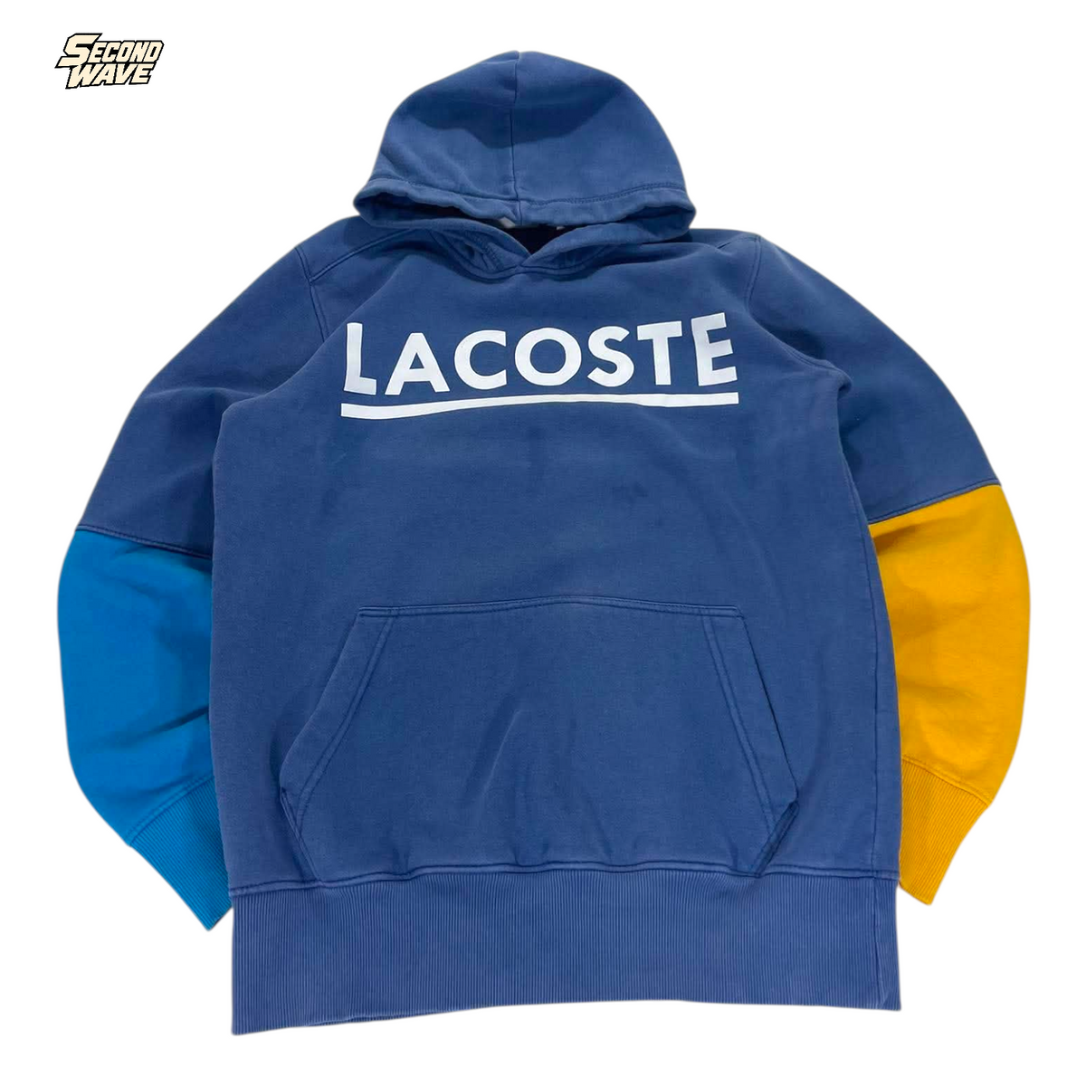 LACOSTE BLUE HOODIE (L)