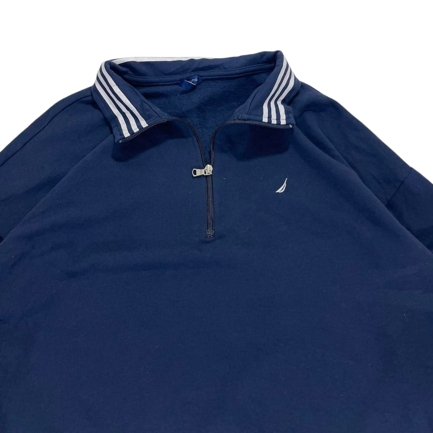 VINTAGE NAUTICA NAVY QUARTER ZIP (XL)