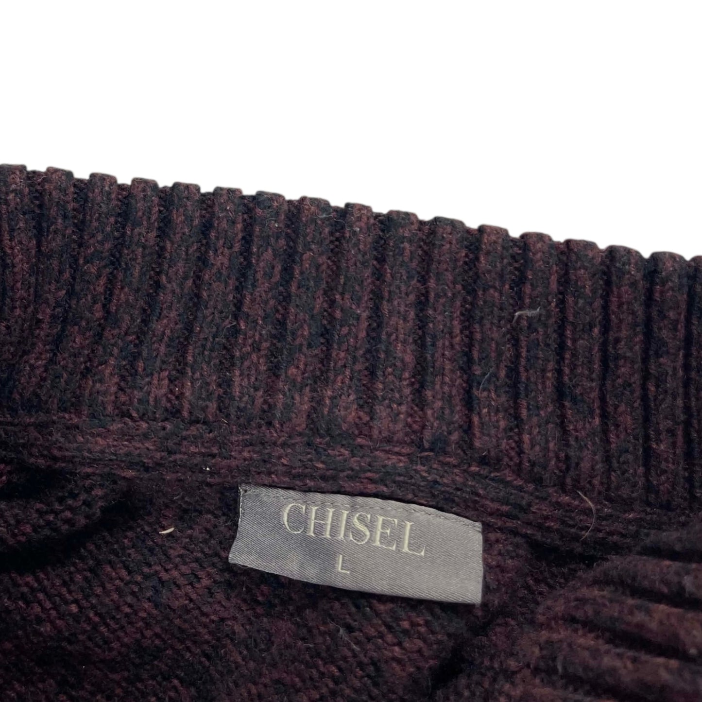VINTAGE CHISEL KNITTED BUTTON SWEATER (L)