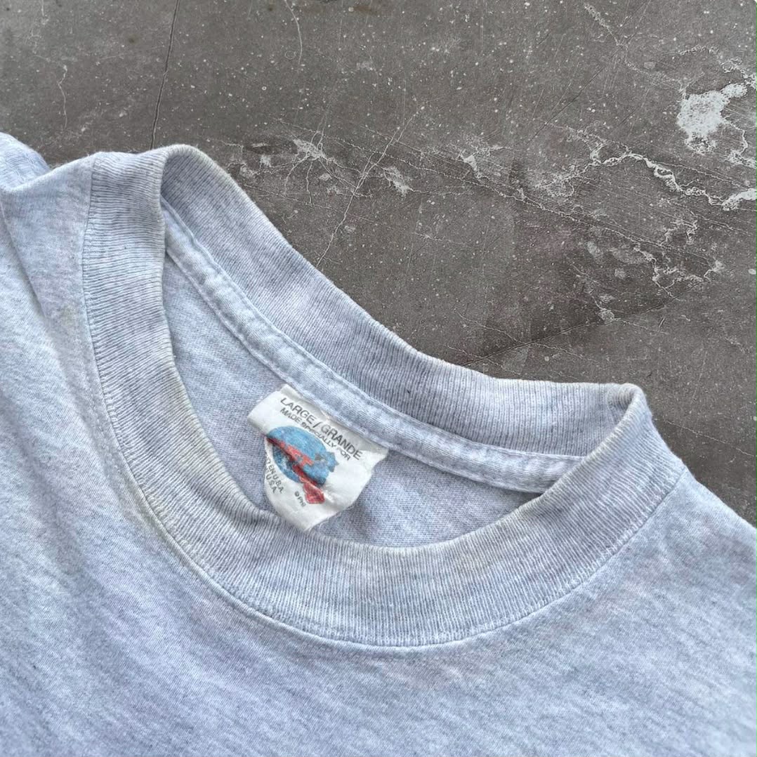 GREY VINTAGE PLANET HOLLYWOOD NEW YORK T-SHIRT (M)