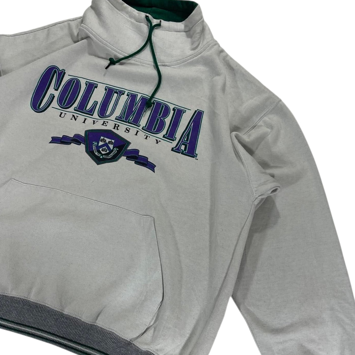 VINTAGE COLUMBIA UNIVERSITY GREY TURTLE NECK CREWNECK (L)