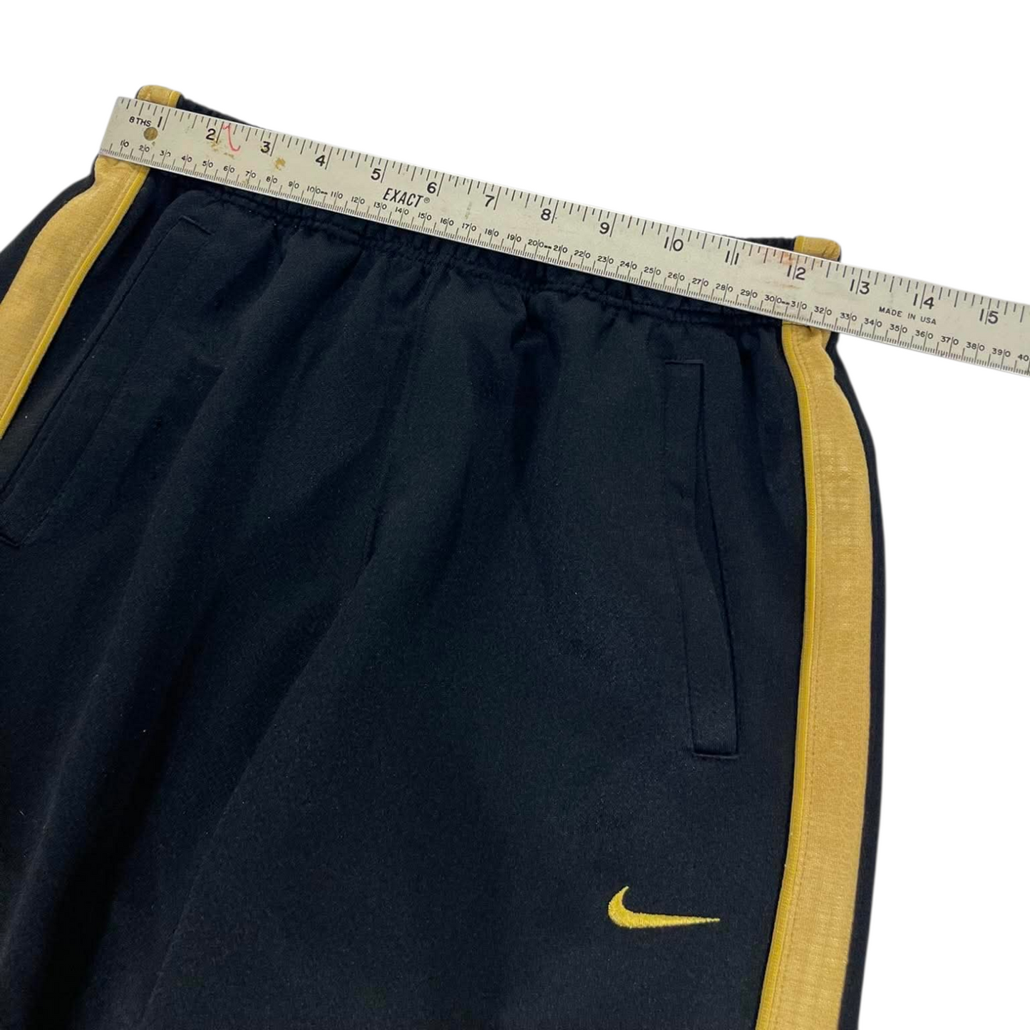 NIKE BLACK/GOLD TRACK PANTS (L) ¹⁰