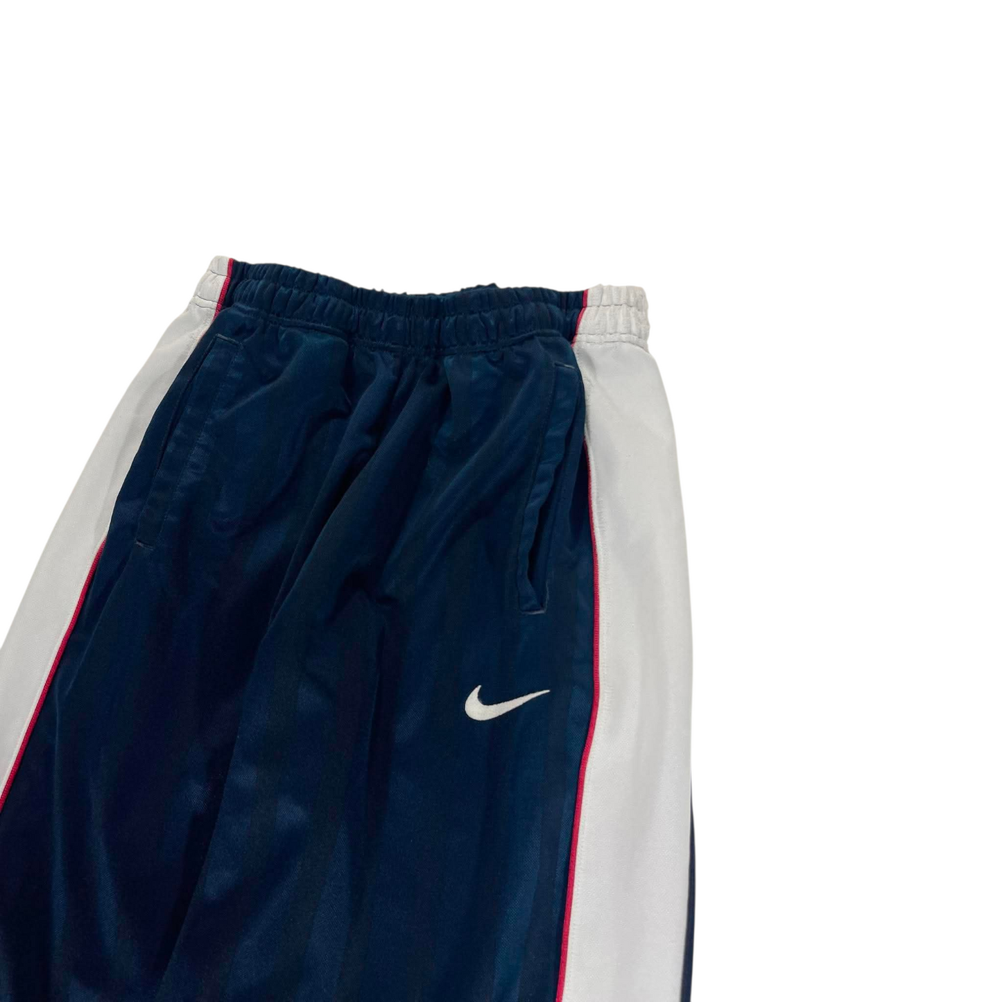 Y2K NIKE BLUE/WHITE TRACK PANTS (L) ⁹