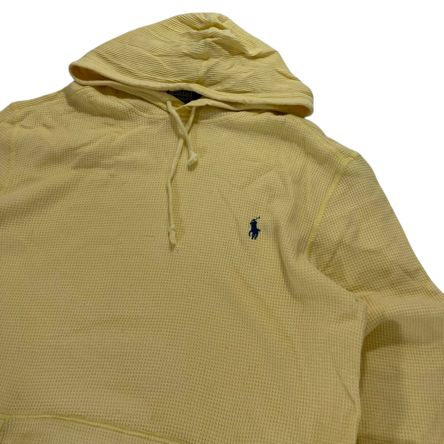 100% COTTON POLO RALPH LAUREN YELLOW HOODIE (BEST FIT M)