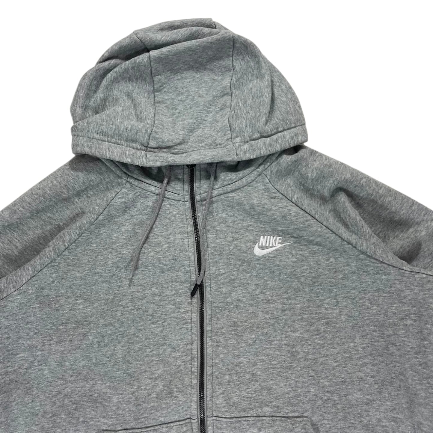 NIKE GREY ZIP UP HOODIE (M)