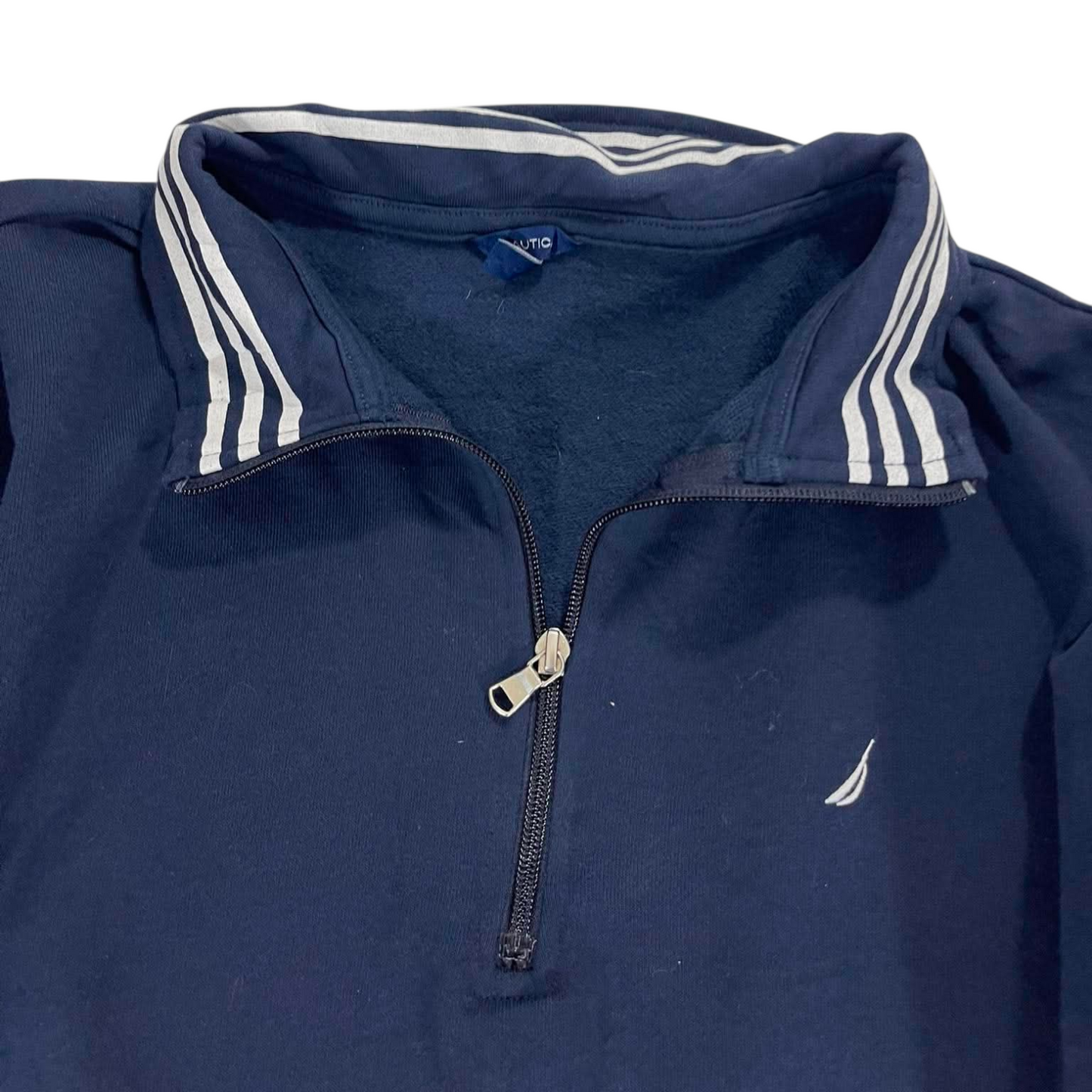 VINTAGE NAUTICA NAVY QUARTER ZIP (XL)