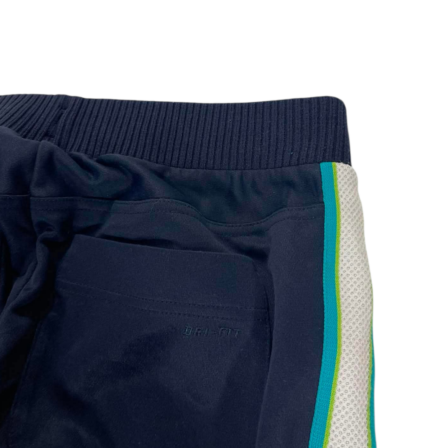 NIKE NAVY BLUE TEAL TRACK PANTS (M) ³