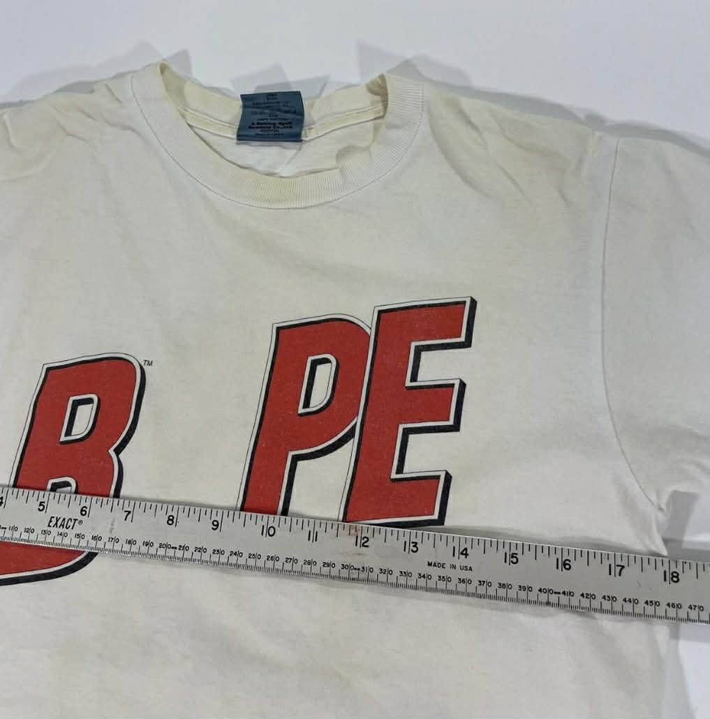 VINTAGE TRASHED BATHING APE T-SHIRT TRASHED VIBES CONDITION (M)