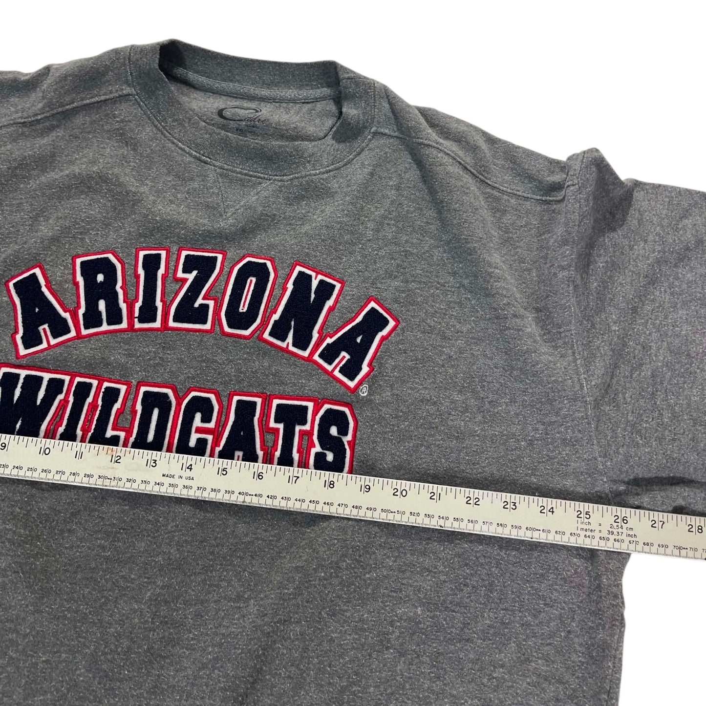 ARIZONA EMBROIDERED GREY SWEATSHIRT (L-XL)