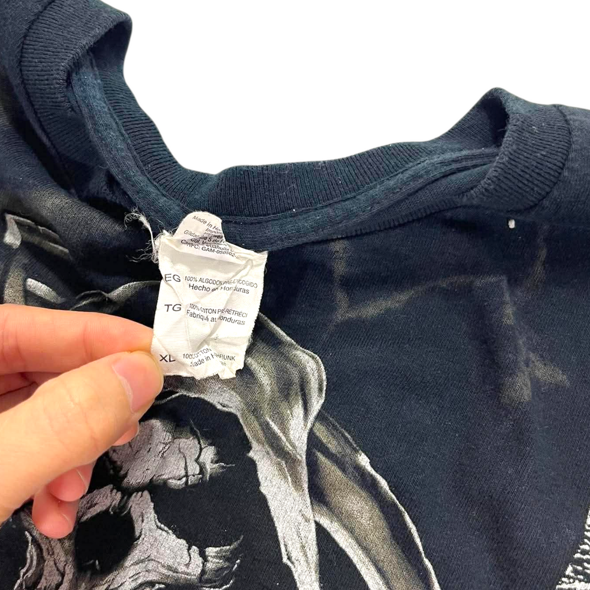 Y2K BLACK GRIM REAPER T-SHIRT (XL)