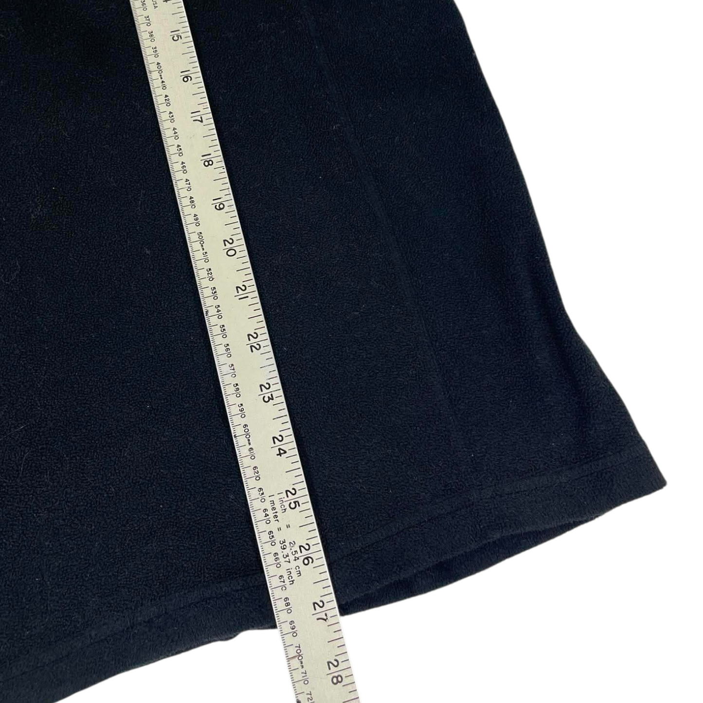 VINTAGE KATHMANDU BLACK FLEECE QUARTER ZIP JUMPER (L)