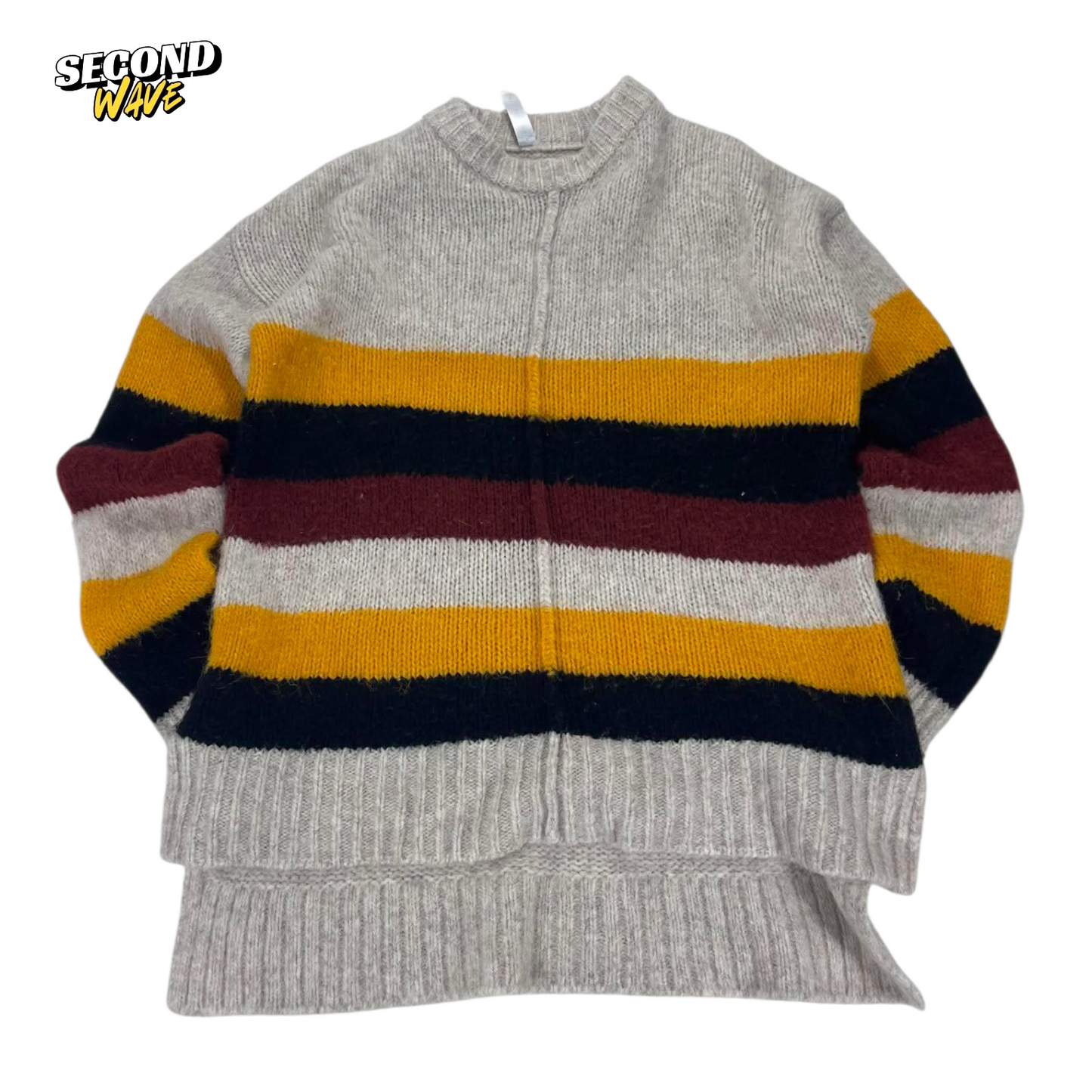 90s ANTHEM MULTICOLOURED STRIPED SWEATER (S-M)