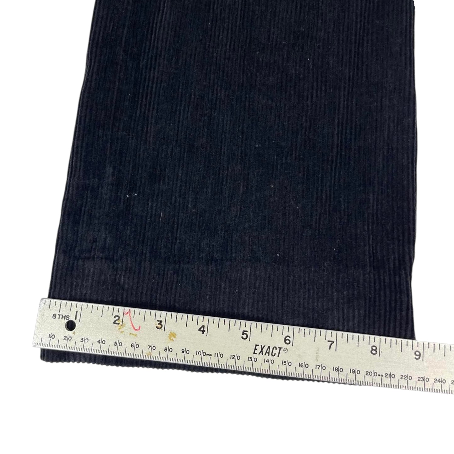 VINTAGE BLACK CORDUROY TROUSERS (30)