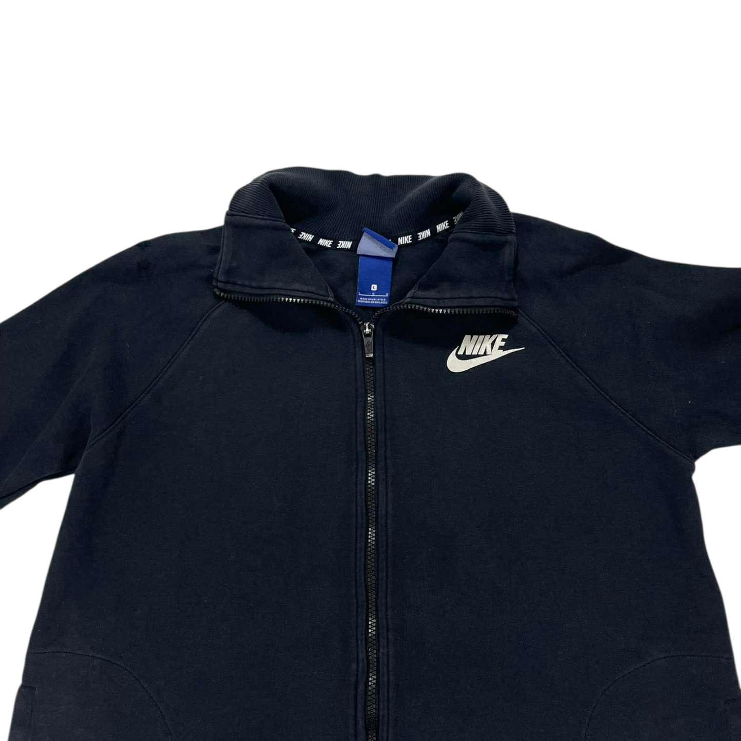 NIKE BLACK ZIP UP SHIRT (L)