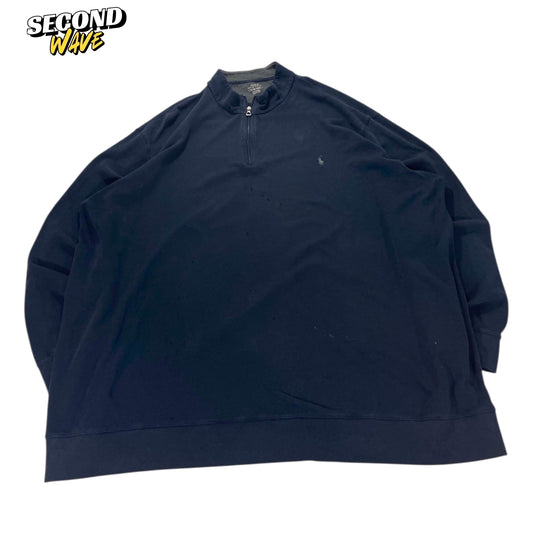 NAVY BLUE RALPH LAUREN QUARTER ZIP (XXL)