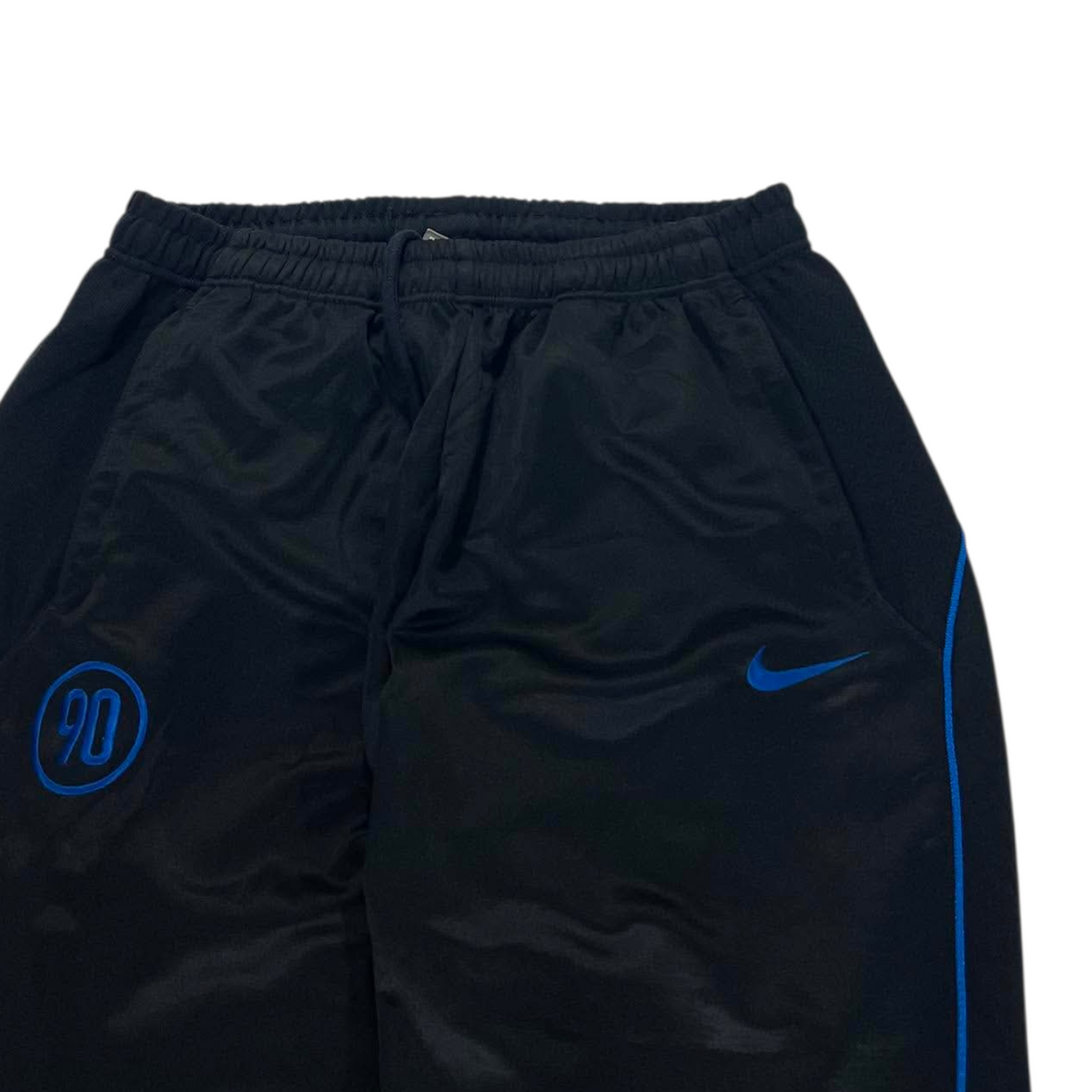 NIKE BLACK/BLUE TRACK PANTS ⁹ (BEST FIT M)