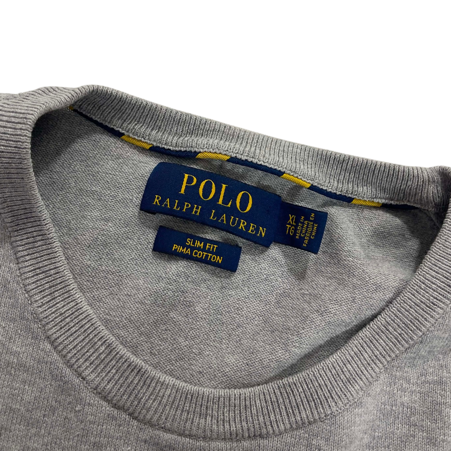 POLO RALPH LAUREN GRAY SWEATER (L)