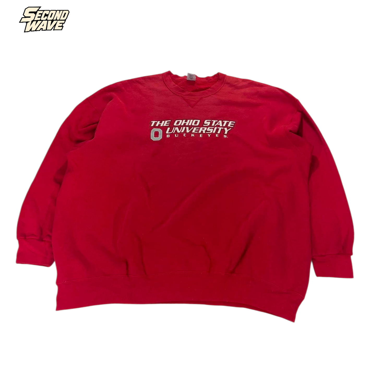 VINTAGE OHIO STATE BUCKEYES RED CREWNECK (BEST FIT XXL - XXXL)