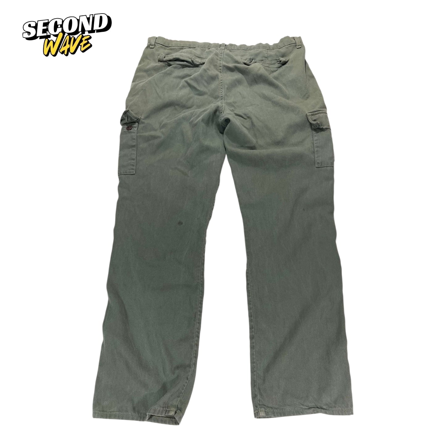 VINTAGE J BRAND GREEN CARGO PANTS (36)