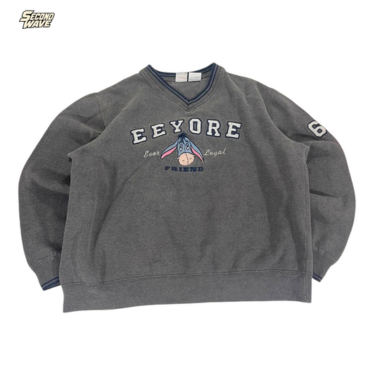 VINTAGE DISNEY EEYORE GRAY CREWNECK (S - M)