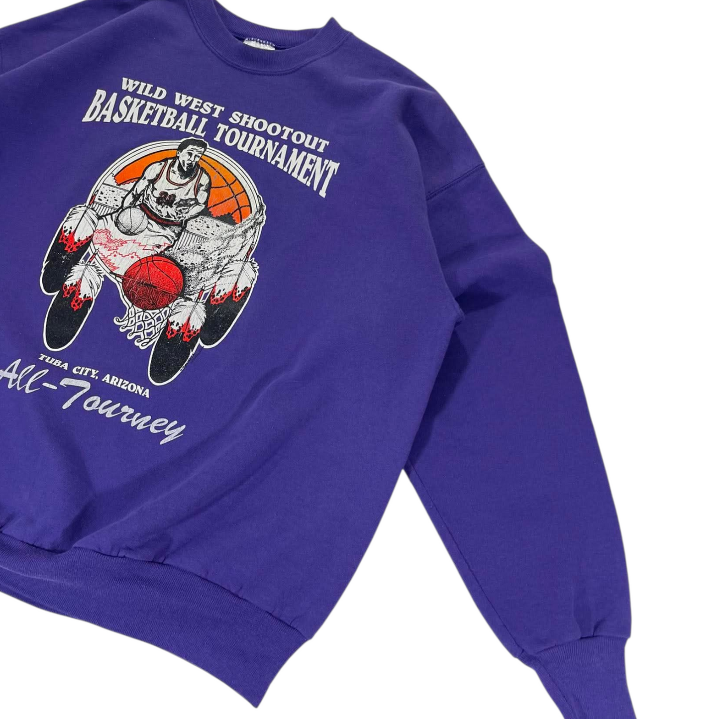 90s PURPLE BASKETBALL TOURNAMENT CREWNECK (L)