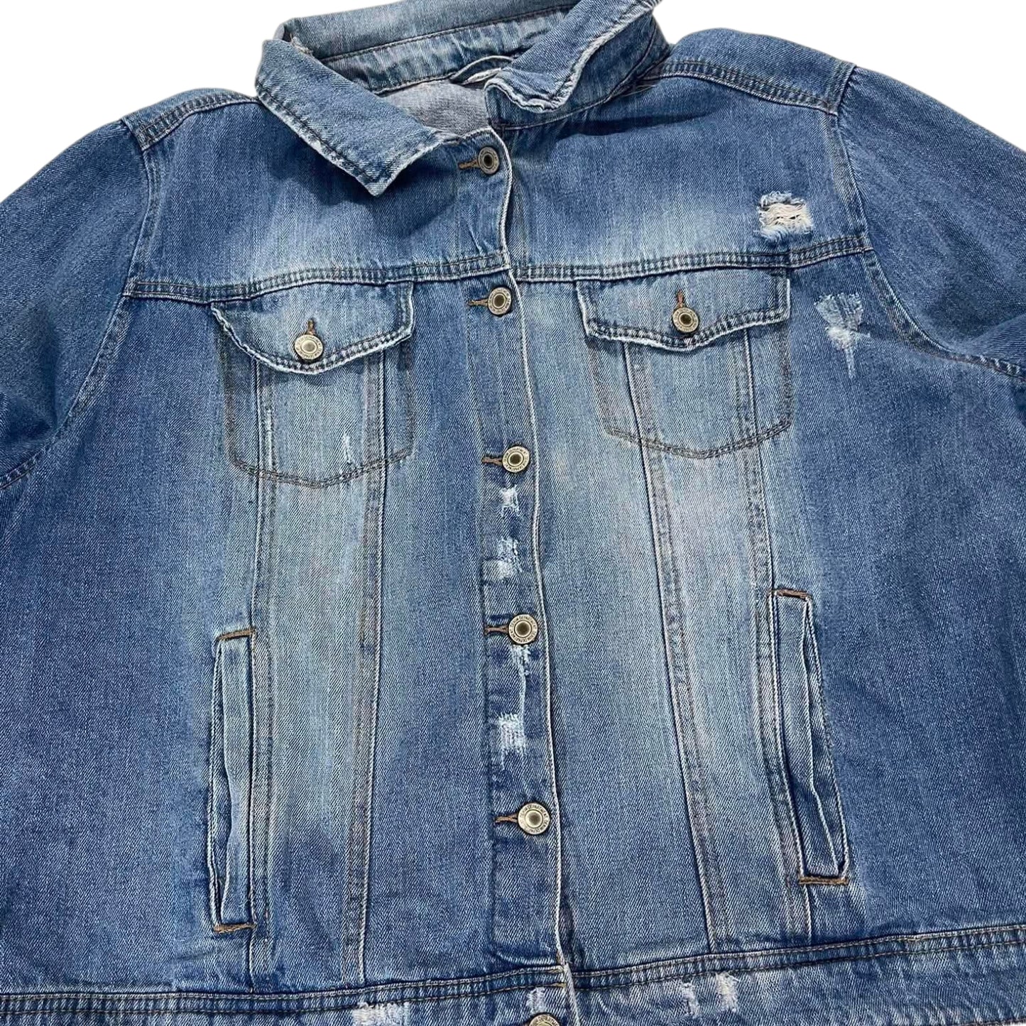 90S BLUE DENIM JACKET (M)