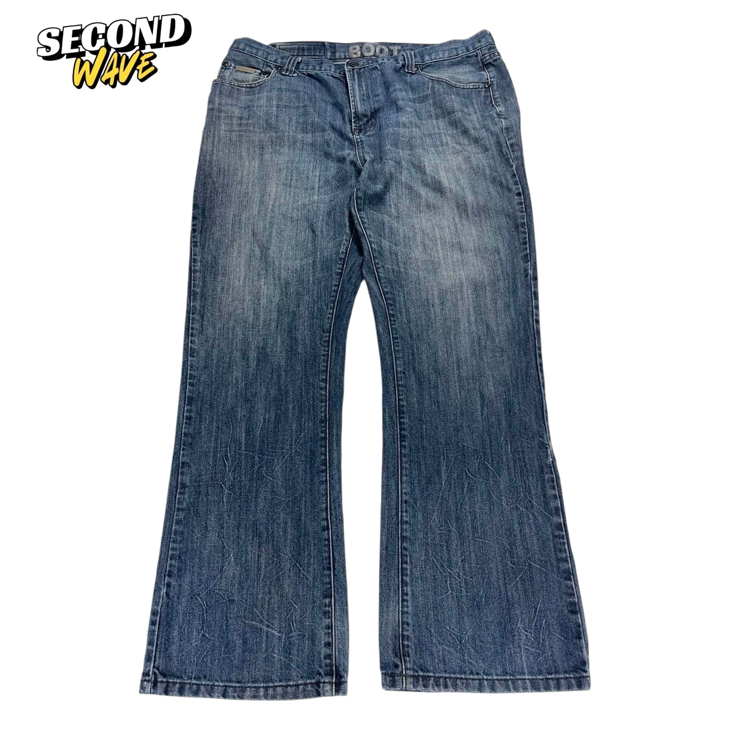 VINTAGE MATCH BOOTCUT JEANS (38)