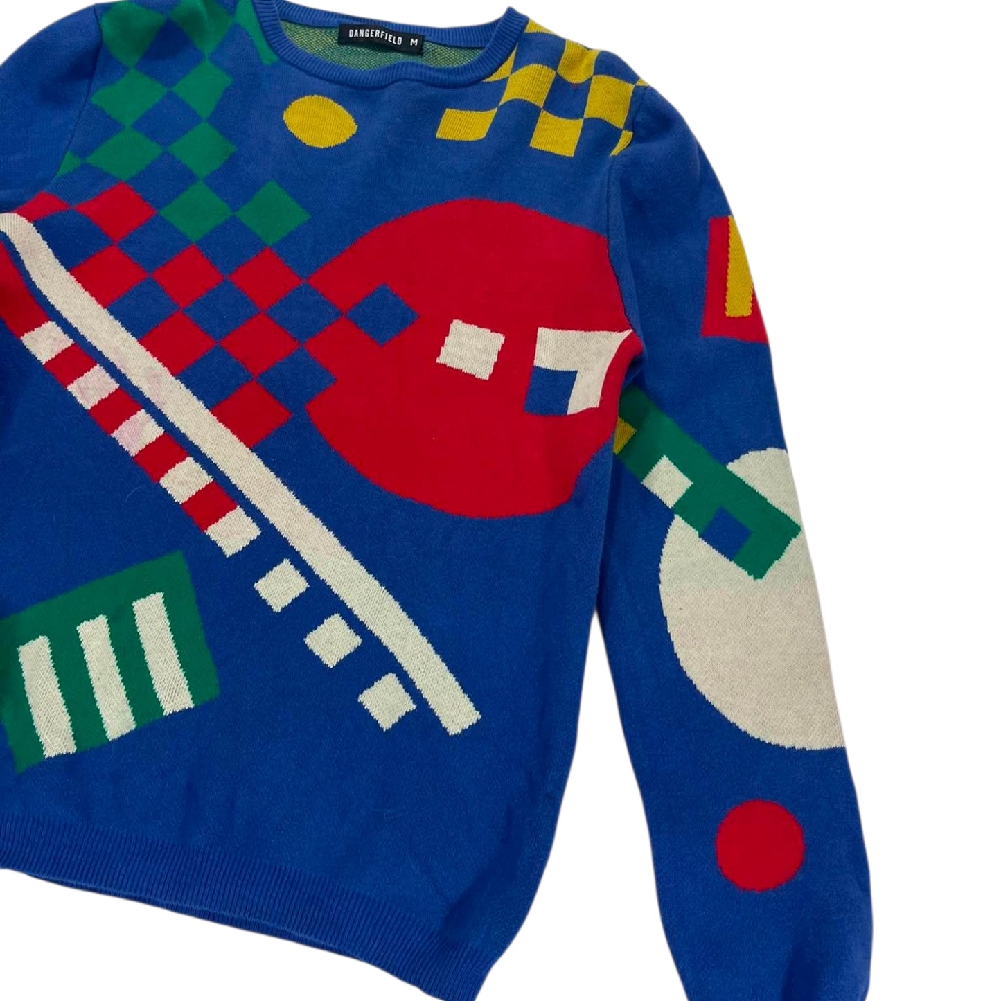 DANGERFIELD MULTICOLOURED KNITTED JUMPER (M)