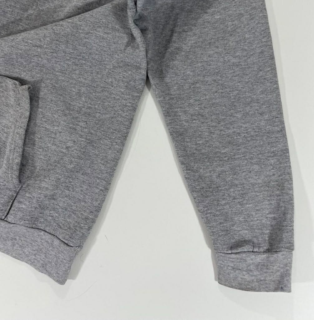 VINTAGE GREY LOS ANGELES LAKERS HOODIE WITH EMBROIDERED LOGO (M)