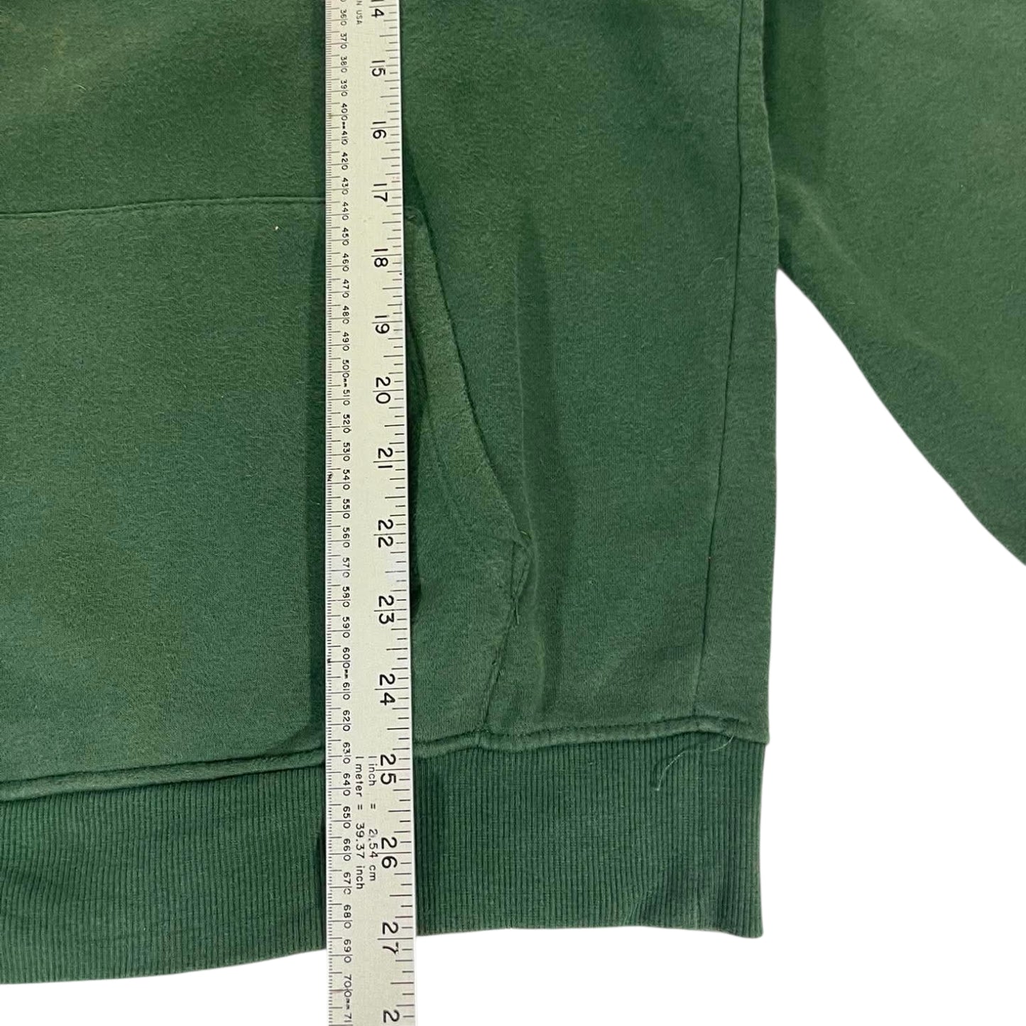 VINTAGE GAP GREEN HOODIE WITH WHITE EMBROIDERY (M)