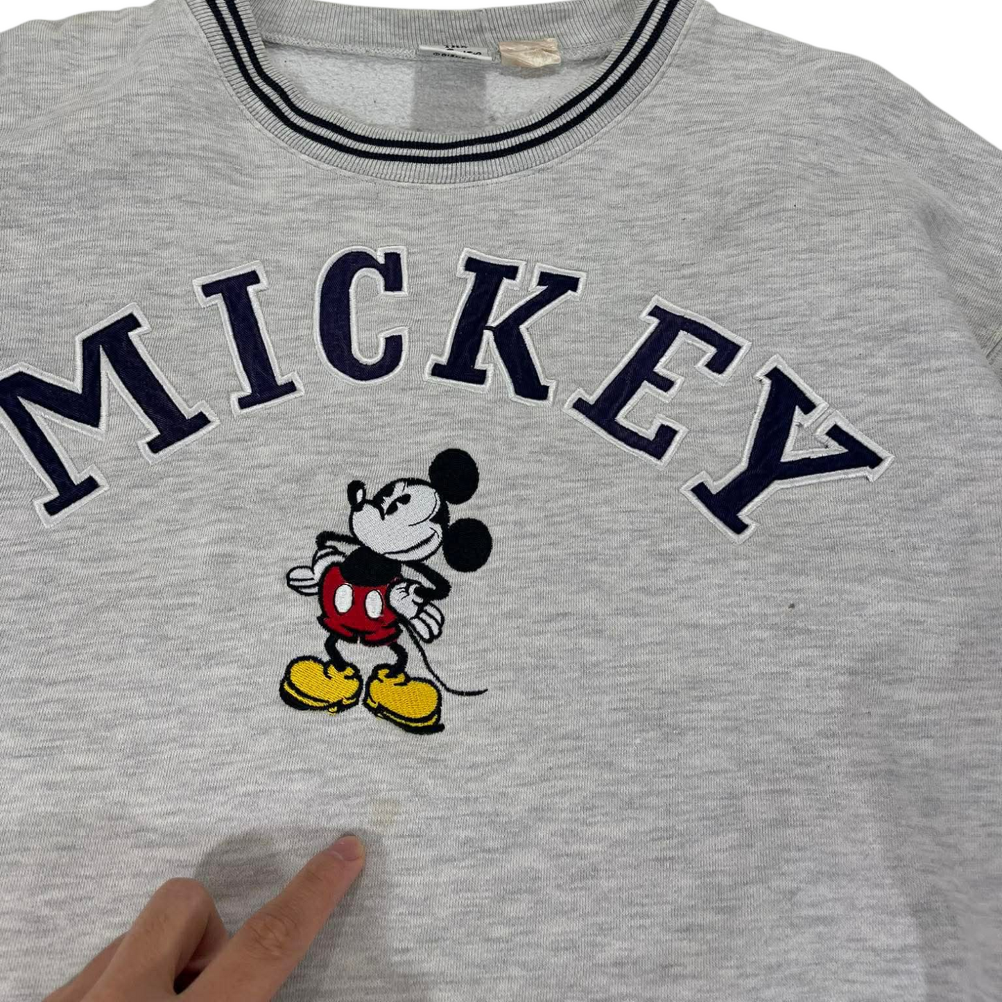 VINTAGE DISNEY MICKEY MOUSE GREY SWEATSHIRT (M)