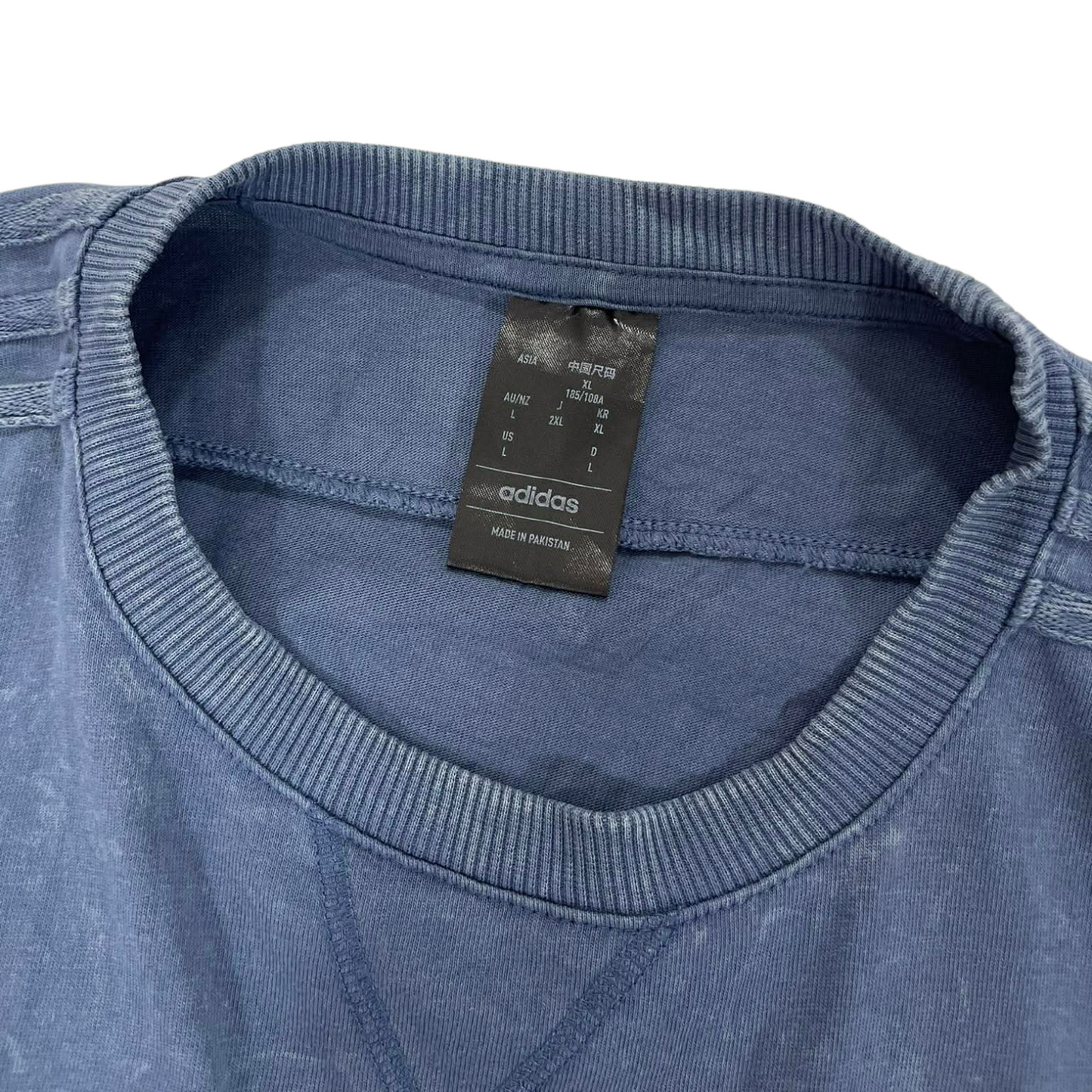 ADIDAS T-SHIRT WITH EMBROIDERED LOGO (L)