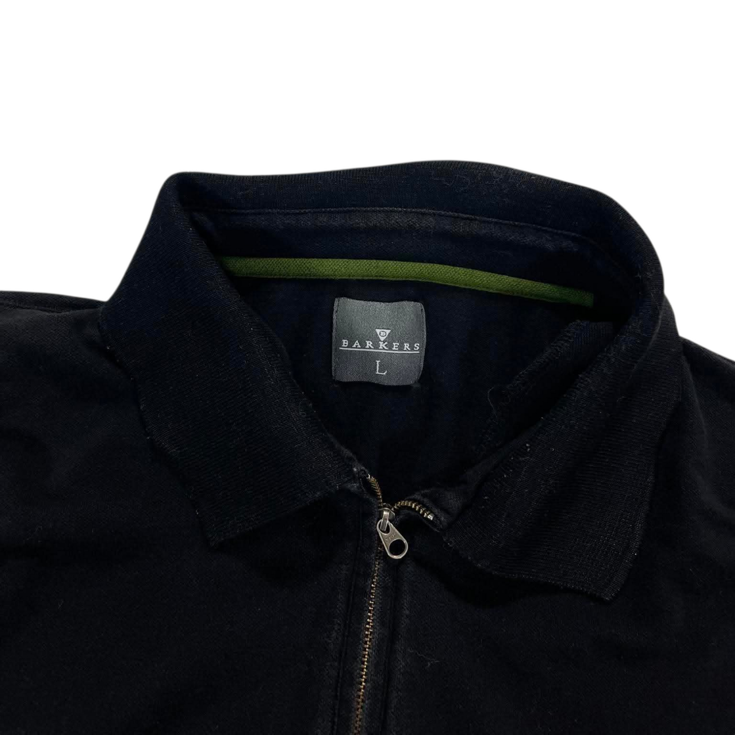 BARKERS BLACK QUARTER ZIP JUMPER (L)