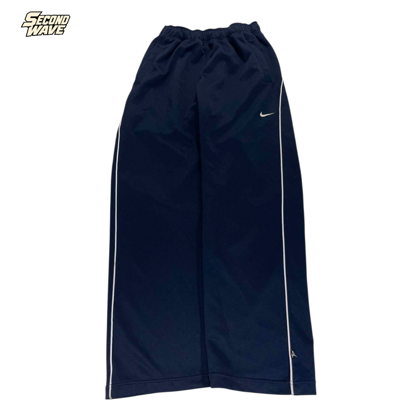 Y2K NIKE NAVY TRACK PANTS (M) ⁸