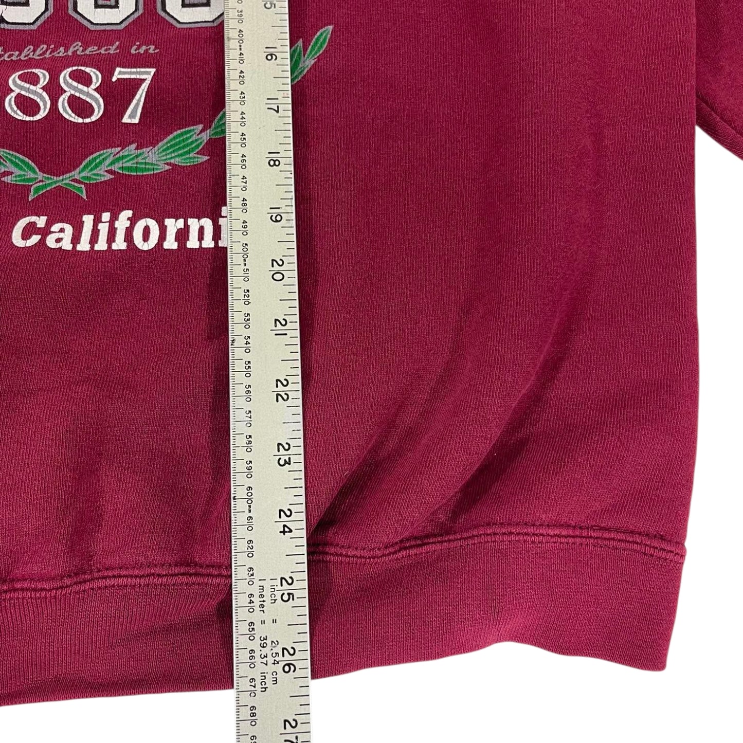 VINTAGE CALIFORNIA STATE UNIVERSITY BURGUNDY CREWNECK (L)