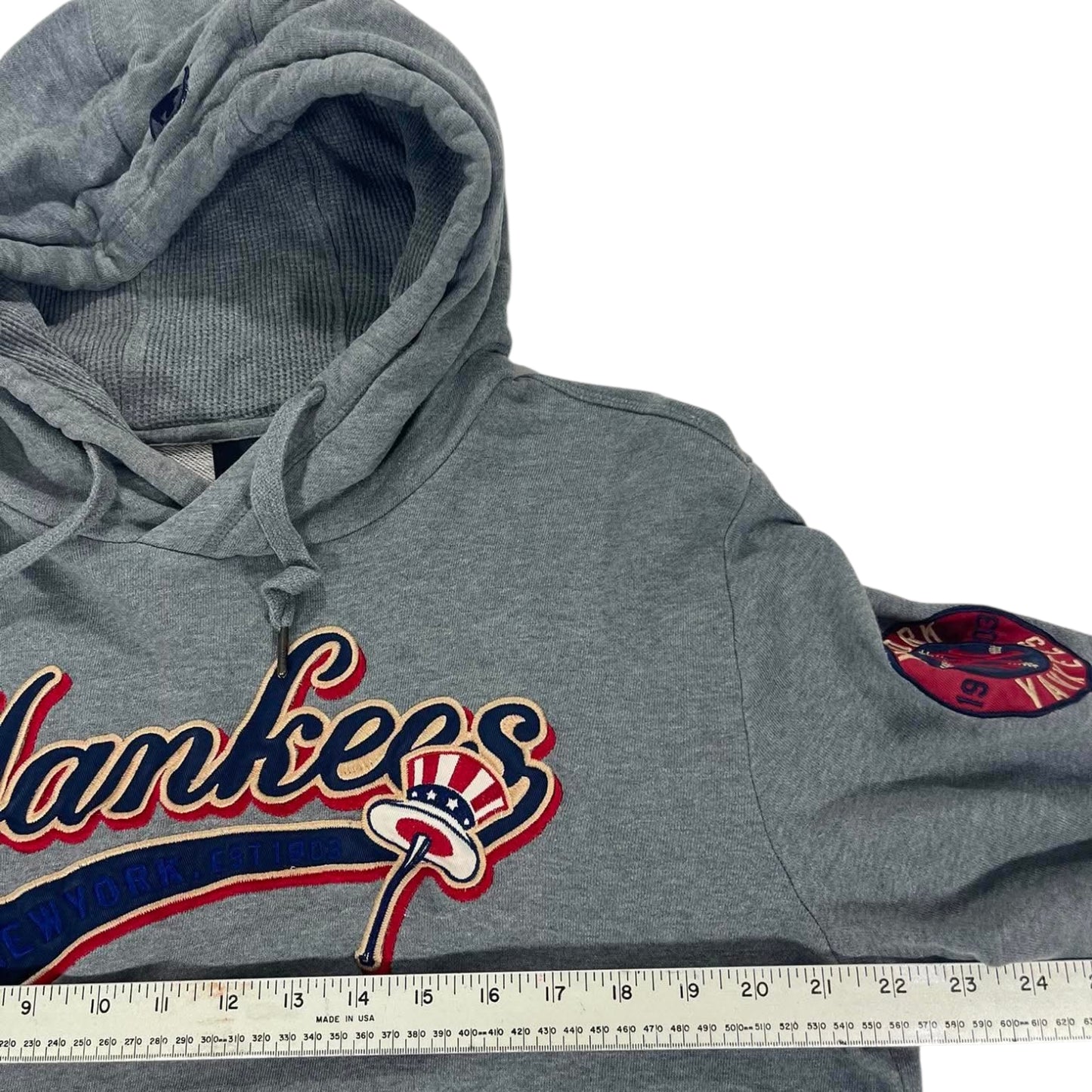 MLB NEW YORK YANKEES GREY HOODIE (L)