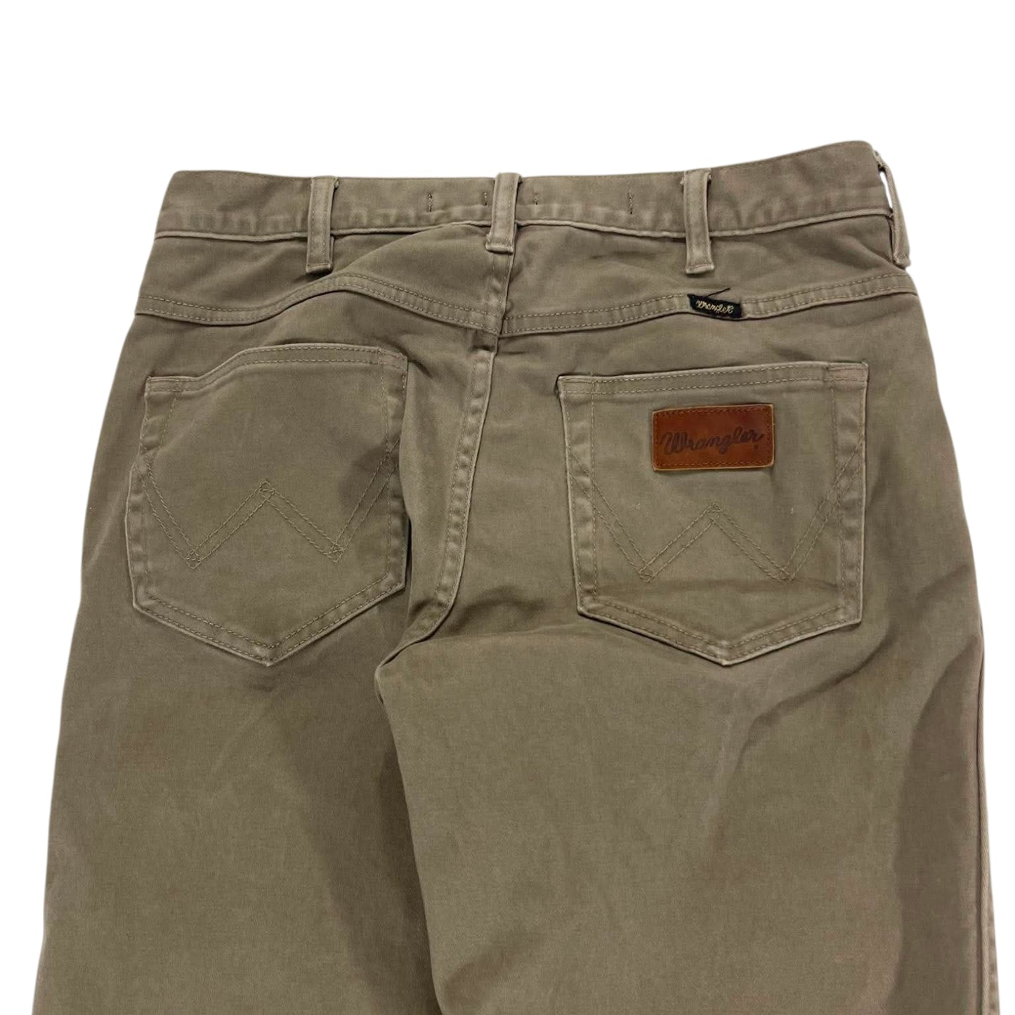 VINTAGE WRANGLER TAN STRAIGHT LEG JEANS (31)