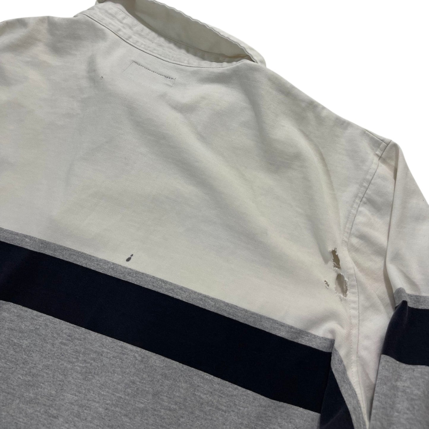 TRASHED STÜSSY RUGBY POLO SHIRT (L)