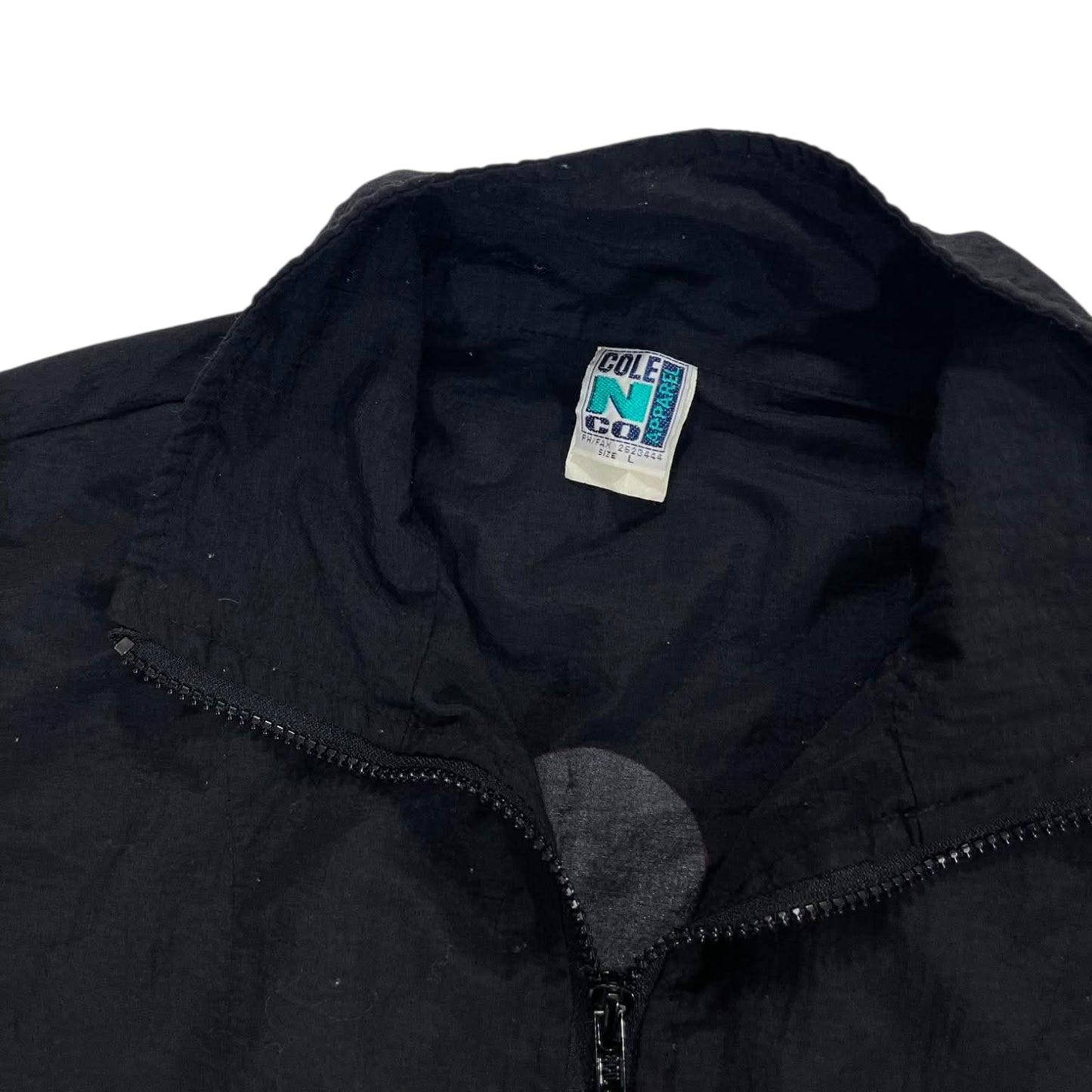 VINTAGE IRONMAN NEW ZEALAND TRIATHLON BLACK WINDBREAKER (L)