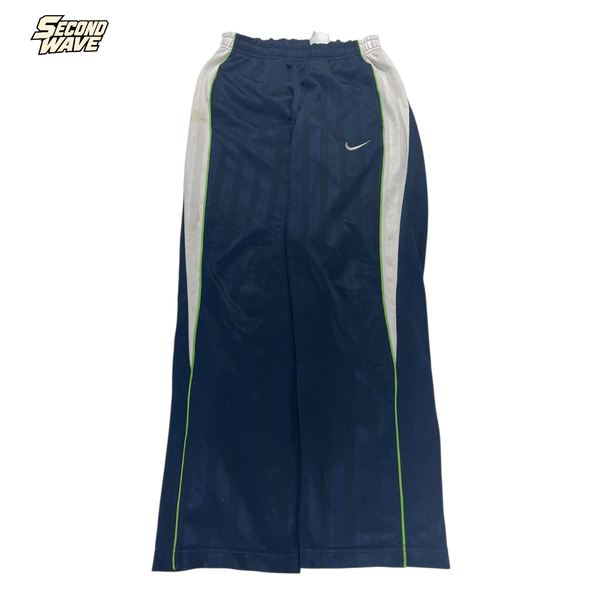 NIKE NAVY PINSTRIPE TRACK PANTS² (M)