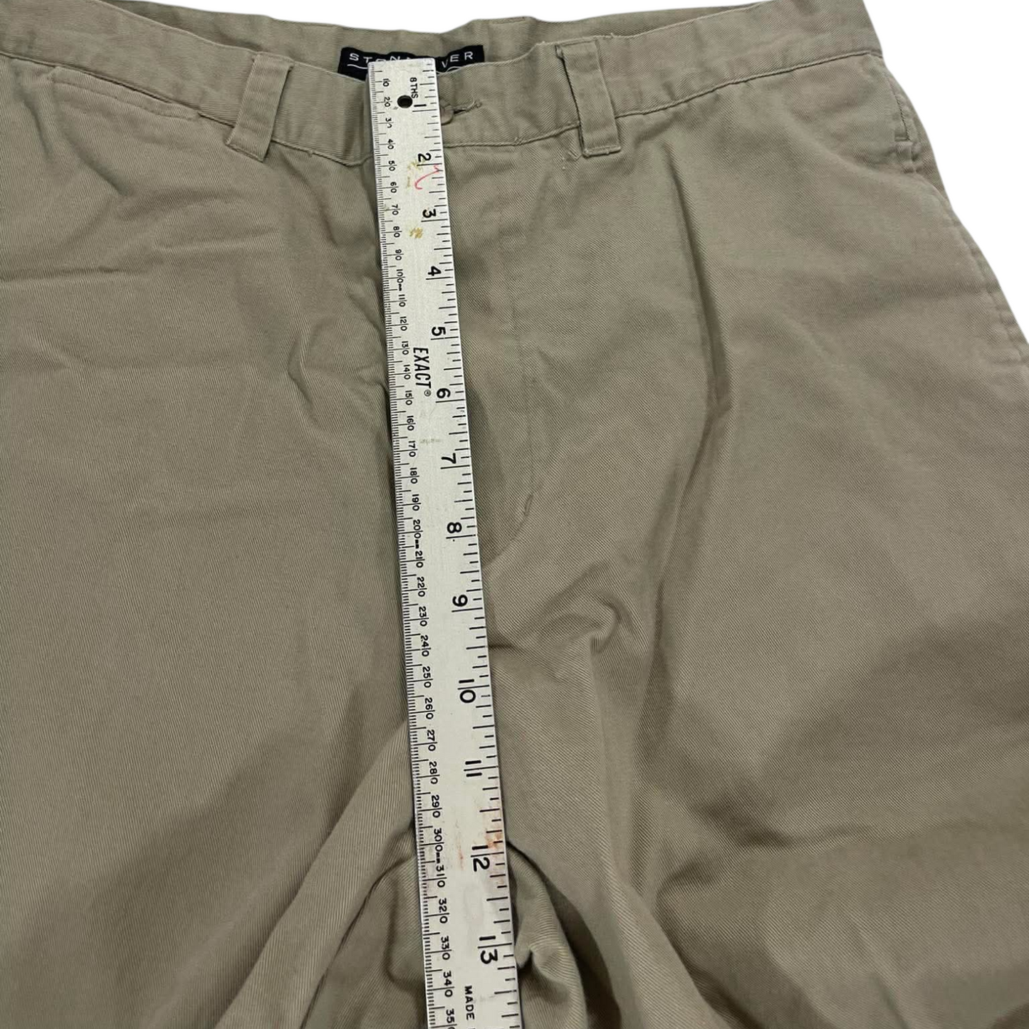 STONERIVER KHAKI BAGGY STRAIGHT LEG (32)