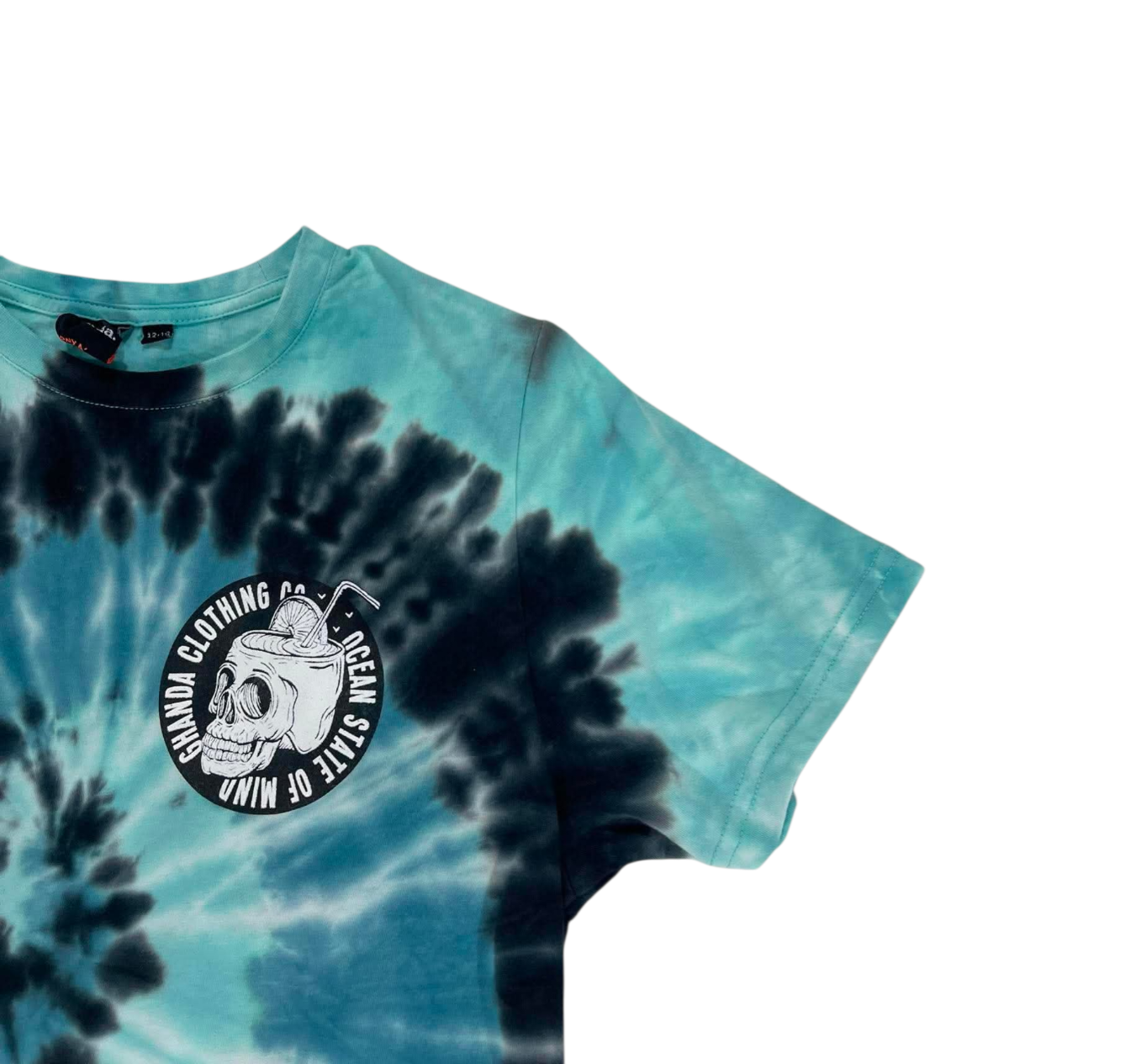 GHANDA OCEAN STATE OF MIND TIE DYE T-SHIRT (S-ADULT)