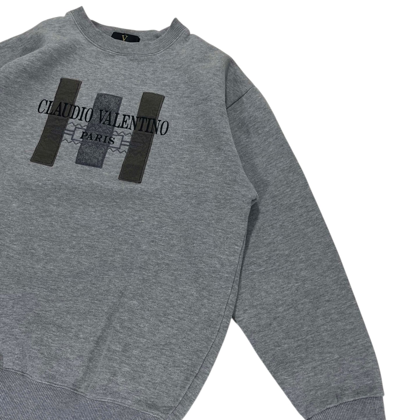 VINTAGE CLAUDIO VALENTINO GREY CREWNECK (L)