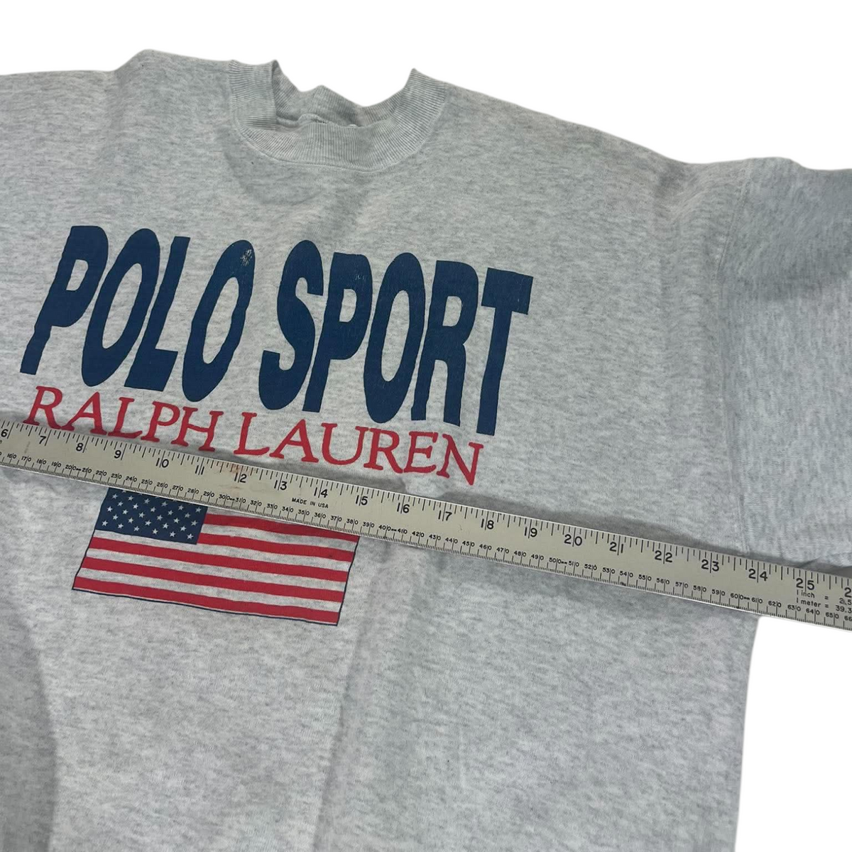VINTAGE POLO SPORT RALPH LAUREN GRAY CREWNECK (L - XL)